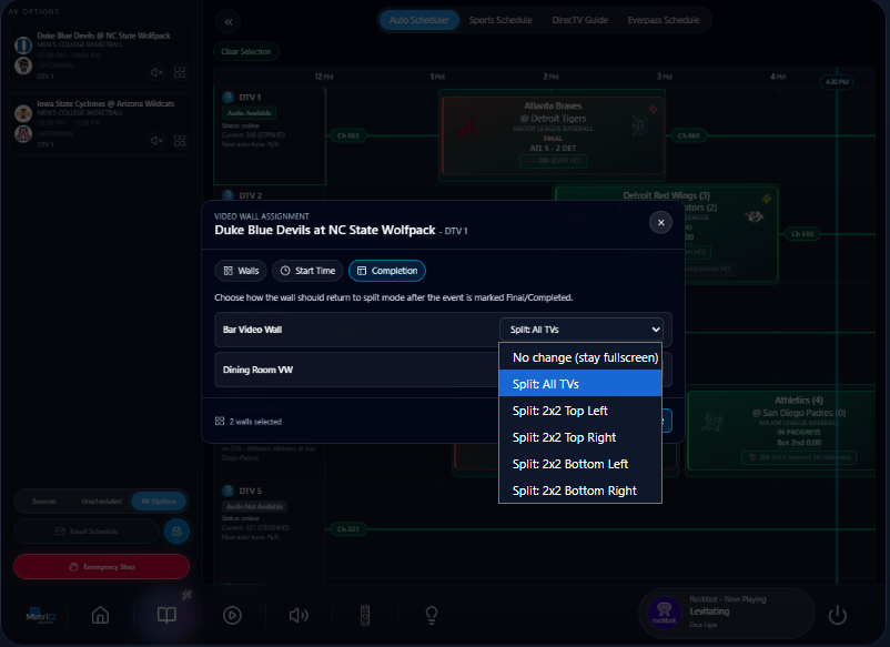 Auto Scheduler view 7