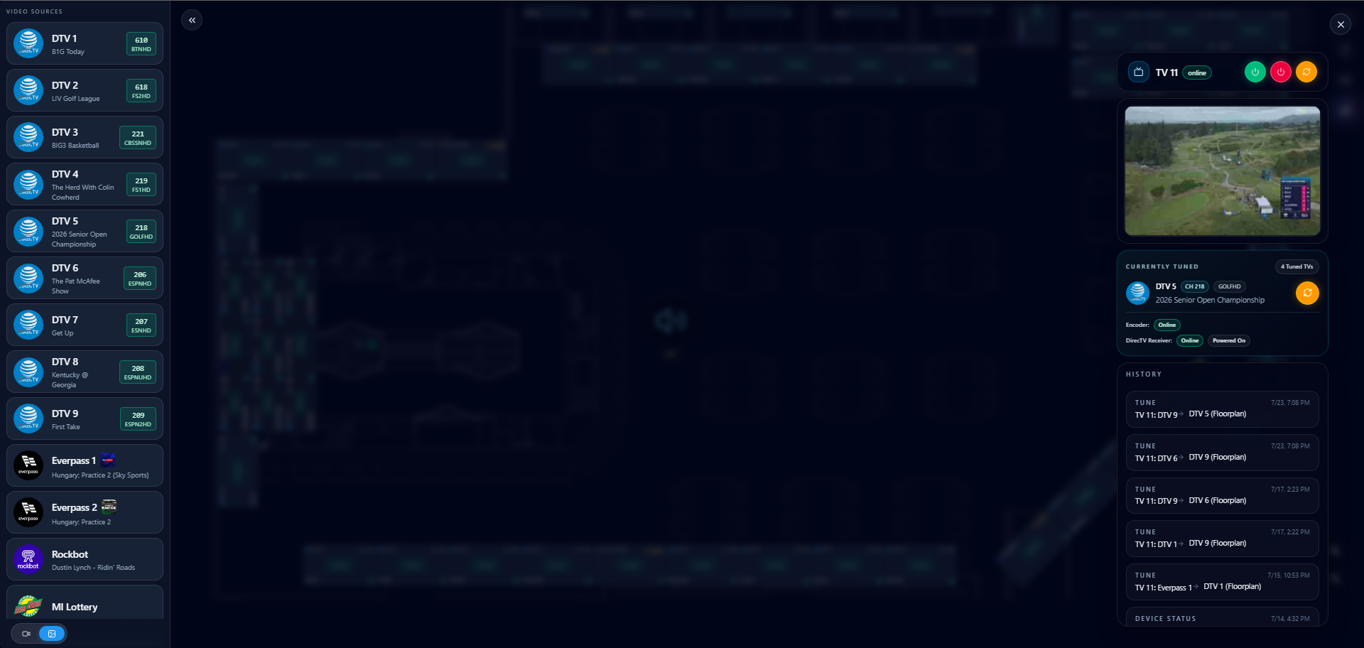 MatriQ display routing and control interface