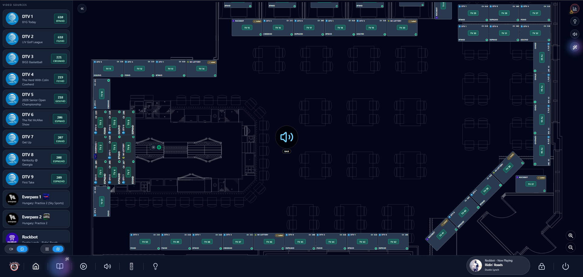 MatriQ visual floorplan control interface